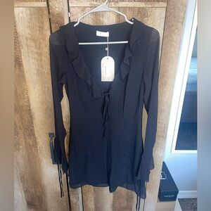 Meshki Long Sleeve Chiffon Dress